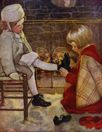 Una Cenicienta moderna (litografía en color) de Jessie Willcox Smith