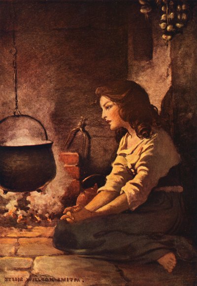 Cenicienta (litografía en color) de Jessie Willcox Smith