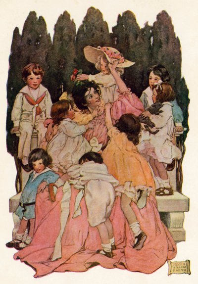 A la tía (litografía en color) de Jessie Willcox Smith