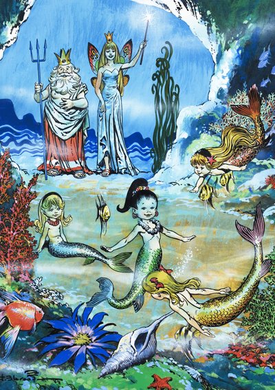 Sirenas jugando de Jesus Blasco