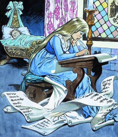La hija del molinero y su hijo, del Cuento de Rumpelstiltskin de Jesus Blasco