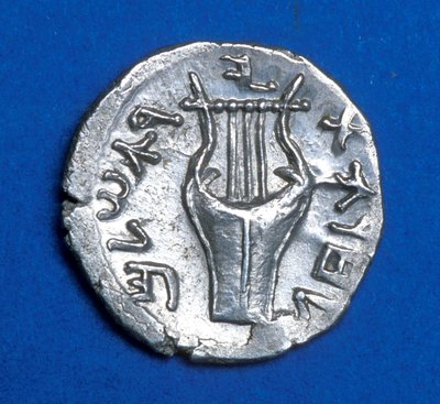 Moneda de la Revuelta de Bar Kojba, 134-135 de Jewish School