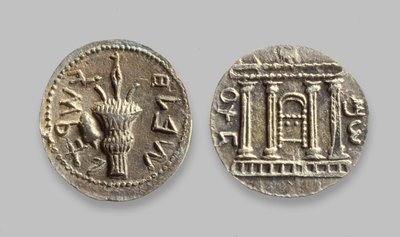 Monedas Selah de la Revuelta de Bar Kochba, 134 d.C. de Jewish School