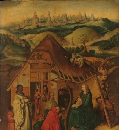 La adoración de los Reyes Magos de Jheronimus Bosch (copy after)