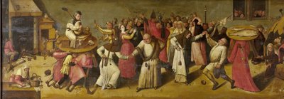 Batalla entre el Carnaval y la Cuaresma de Jheronimus Bosch (manner of)