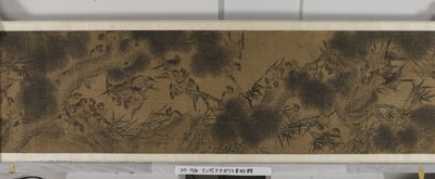 Cien pájaros (tinta y colores sobre seda) de Jiang (after) Tingxi