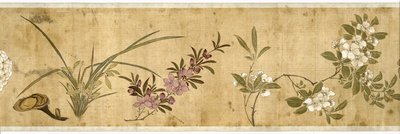 Cien flores, principios del siglo XVII (detalle) de Jiayan Chen