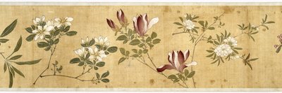 Cien flores, principios del siglo XVII (detalle) de Jiayan Chen