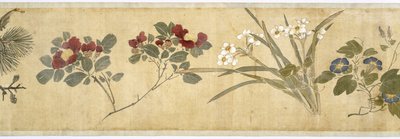 Cien flores, principios del siglo XVII (detalle) de Jiayan Chen