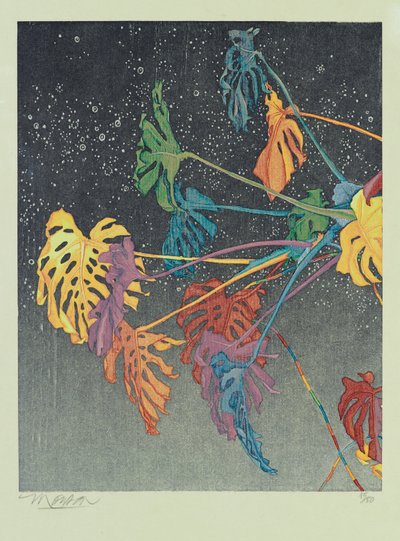 Díptico A, 2011 (xilografía) de Jim Monson