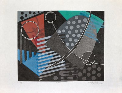 Kioto, 2017 (xilografía) de Jim Monson