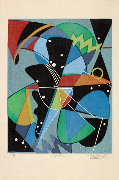 Memoria, 2019 (xilografía) de Jim Monson
