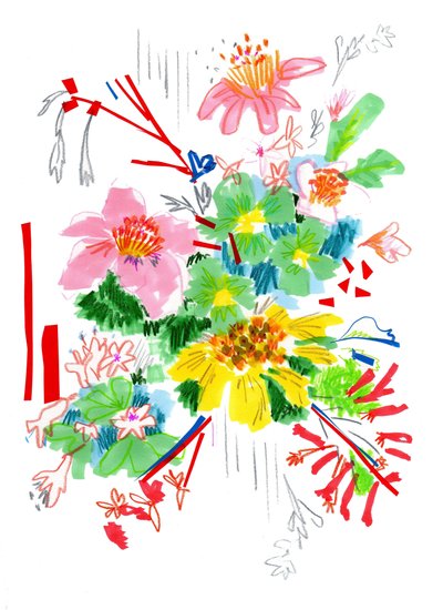 Boceto floral 2, 2014 de Jo Chambers