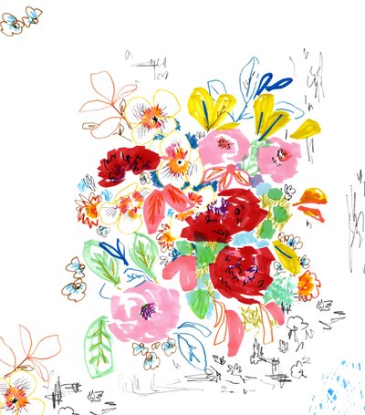 Boceto Floral 3 de Jo Chambers