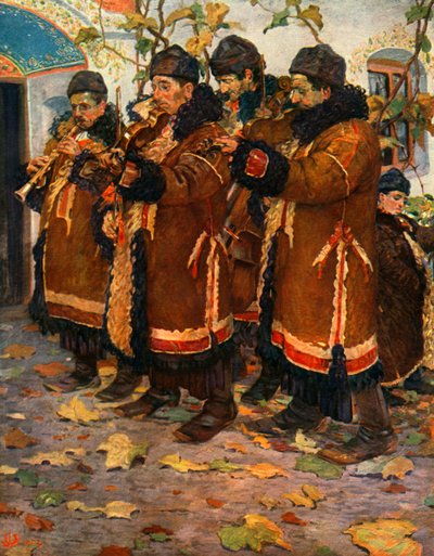 Músicos de Hroznovà Lhota: clarinete, violín y contrabajo. 1861-1940, 1948 de Joža Uprka