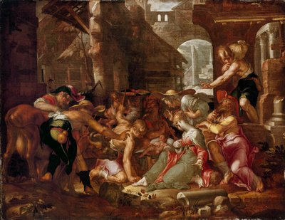 La adoración de los pastores de Joachim Anthonisz Wtewael