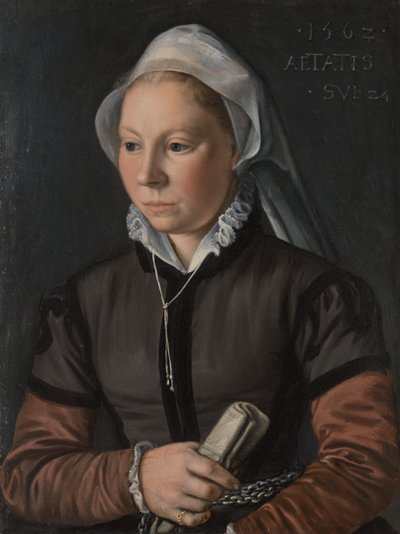 Retrato de una joven, 1562 de Joachim Beuckelaer