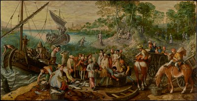 La pesca milagrosa de Joachim Beuckelaer