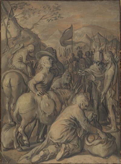 El engaño de los gabaonitas de Joachim Beuckelaer