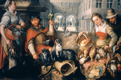Vendedor de animales exóticos de Joachim Beuckelaer