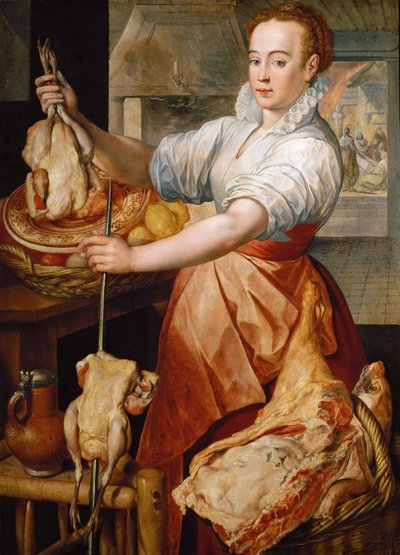 Arte de los Países Bajos: El cocinero (Cristo en la casa de Marta y María) de Joachim Beuckelaer