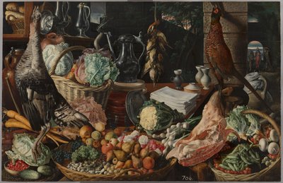 Escena de cocina con Cristo en Emaús de Joachim Beuckelaer