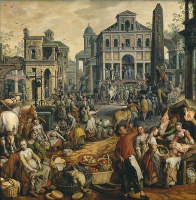 Escena de mercado con Ecce Homo, 1565 de Joachim Beuckelaer