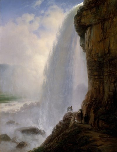 Debajo de las Cataratas del Niágara de Joachim Ferdinand Richardt