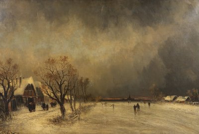 En el Agarre del Invierno, c.1900 de Joachim Hierschl Minerbi