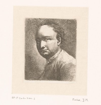 Retrato del pintor Johann Harper de Joachim Martin Falbe