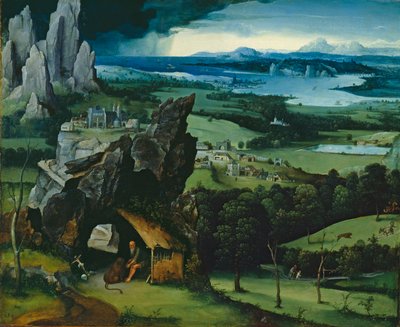 Paisaje con San Jerónimo de Joachim Patenier