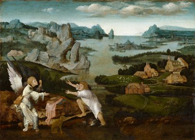 Paisaje con Tobías y el ángel de Joachim Patenier