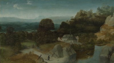 Paisaje con la Tentación de San Antonio Abad de Joachim Patinir (workshop of)