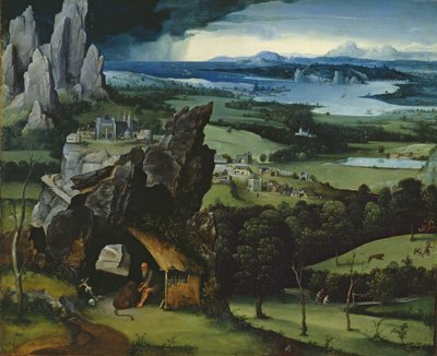 Paisaje con San Jerónimo de Joachim Patinir