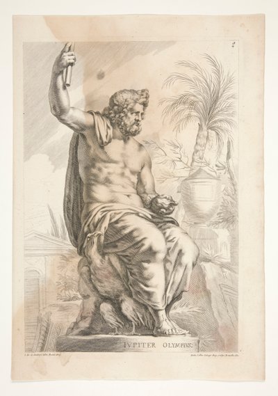 Júpiter Olimpio, de la escultura antigua de Joachim von Sandrart
