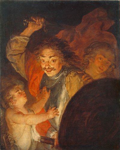 Marte, Venus y Cupido Alegoría de la Ira, c.1630 de Joachim von Sandrart