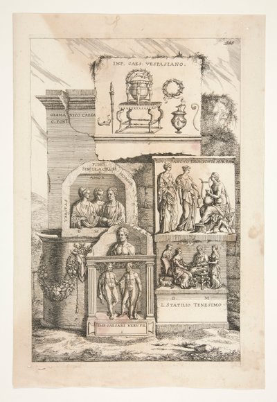 Relieves Romanos con Inscripciones de Joachim von Sandrart