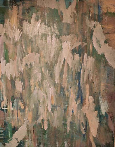 Pintura abstracta de un bosque de Joackim Schou Dahle
