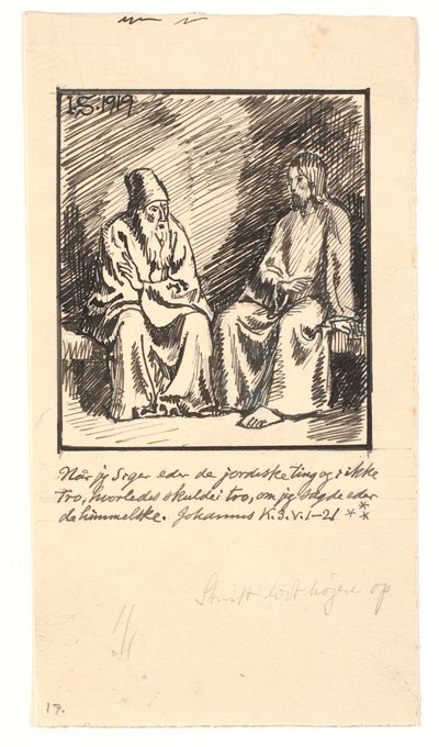 Cristo y Nicodemo de Joakim Frederik Skovgaard