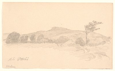 Paisaje con vista hacia la cresta Höråsen. Öströö de Joakim Frederik Skovgaard