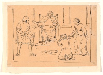El juicio de Salomón de Joakim Frederik Skovgaard