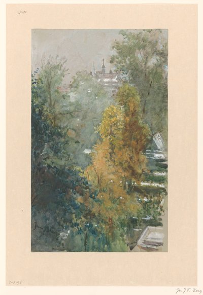 Vistas de árboles y edificios de Joan Berg