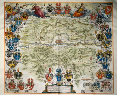 Frankfurt y su territorio, Volumen III, Atlas Maior, grabado en cobre, Ámsterdam de Joan Blaeu