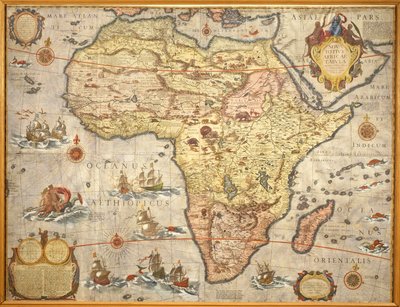 Mapa de África en 1686 por Joan Blaeu de Joan Blaeu