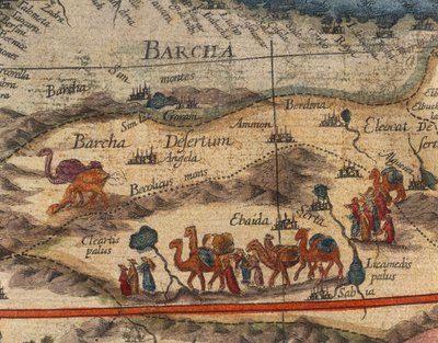Mapa de África en 1686 por Joan Blaeu (detalle) de Joan Blaeu