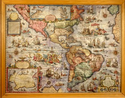 Mapa de América creado por Joan Blaeu de Joan Blaeu