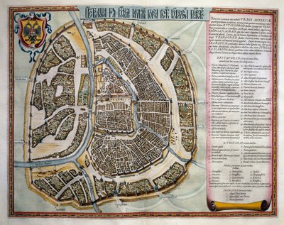 Moscú, Volumen II, Atlas Maior, por Joan Blaeu, grabado en cobre, Ámsterdam de Joan Blaeu