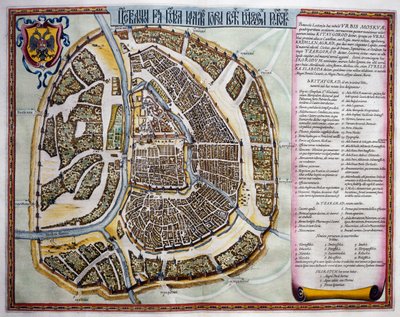 Moscú, segundo volumen, página de título de la Parte I, del Atlas Maior, atlas en 11 volúmenes, por Joan Blaeu (1596-1673) de Joan Blaeu