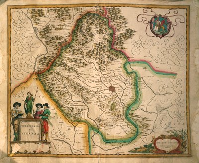 Provincia de Vicenza del Theatrum civitatum et admirandorum Italiae de Joan Blaeu de Joan Blaeu