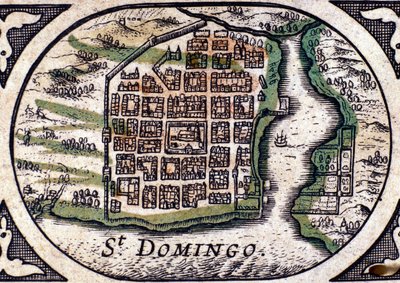 Santo Domingo - en Atlas de W. J. Blaeu de Joan Blaeu